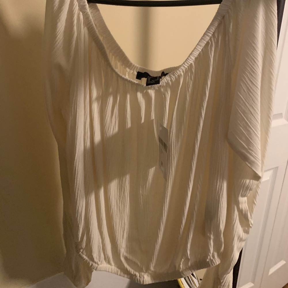 White Flowy Summer Top
